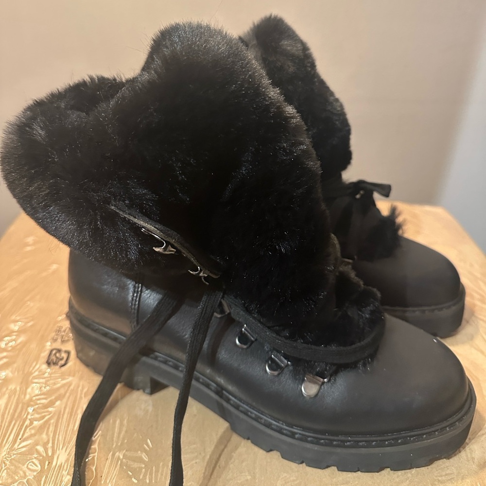 Aldo Black Fur-Lined Women's Boots